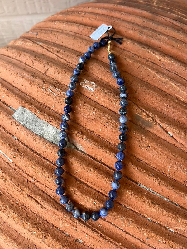 Hand Knotted Sodalite Necklace