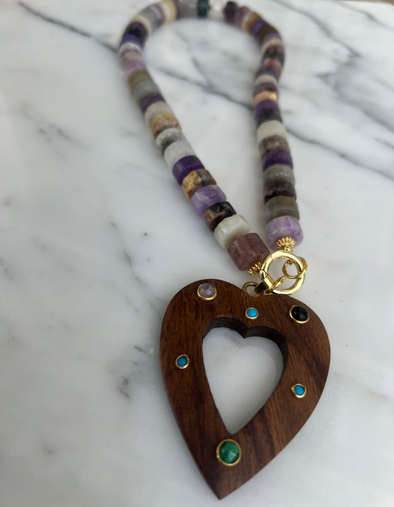 Mixed Semi-Precious Large Tyre Wheels