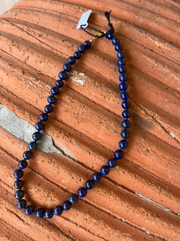 Hand Knotted Lapis Necklace
