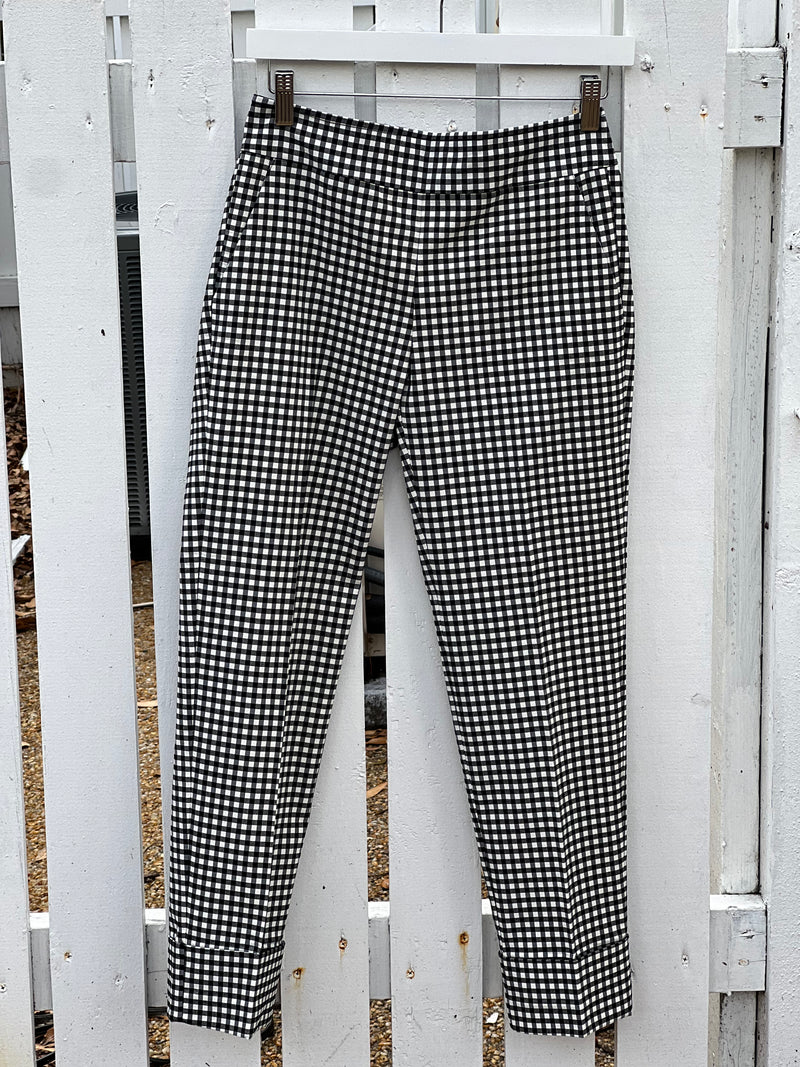 Ben Black & White Check Pant