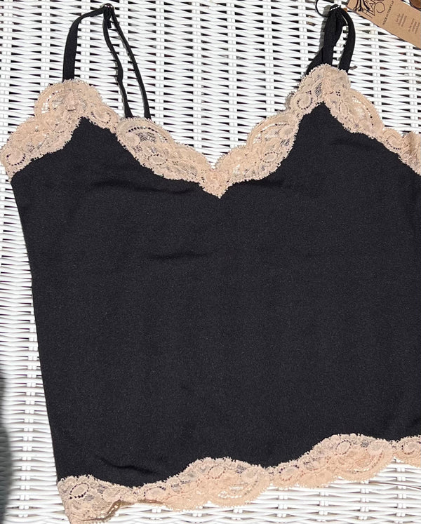 Delicious w/ Lace Cropped Cami
