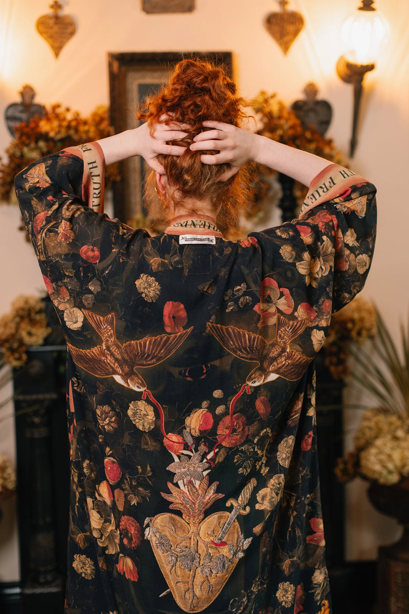 Heart of Gold Opera Duster Kimono