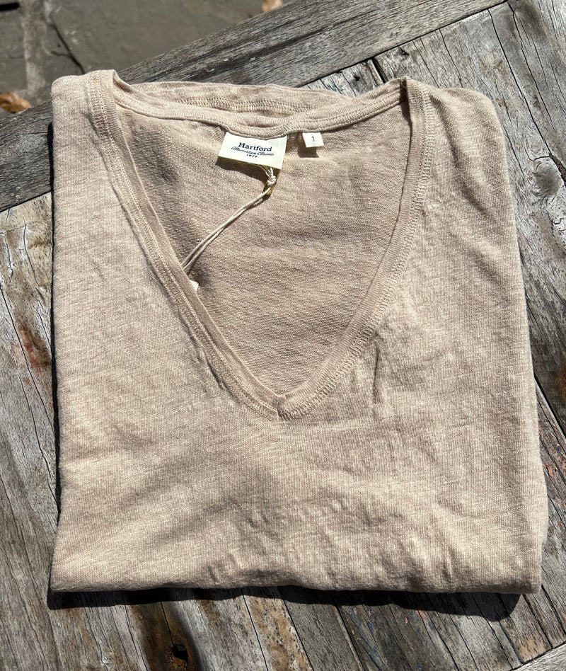 Tomio Linen Short Sleeve T-Shirt