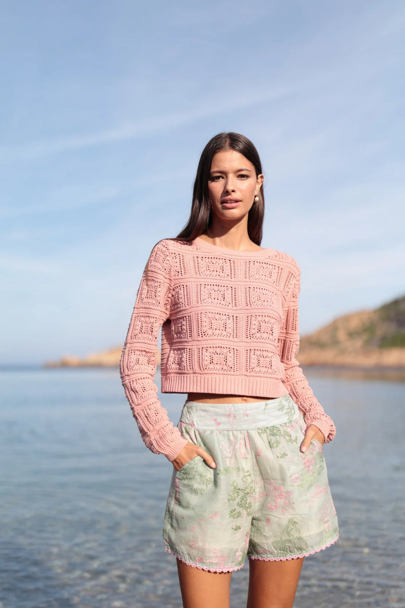 Lola Openwork Sweater