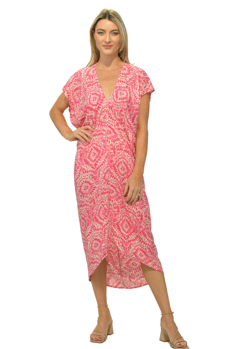 Santorini Kaftan Cherry Fuchsia