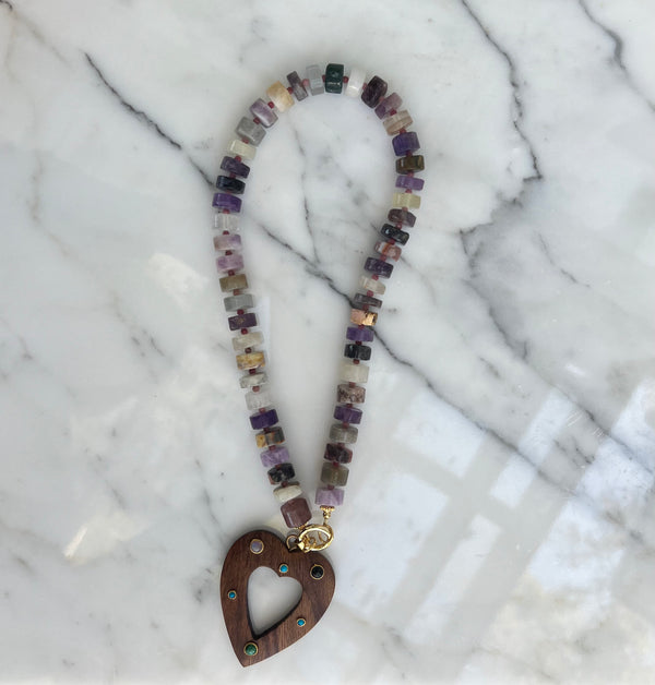 Mixed Semi-Precious Large Tyre Wheels