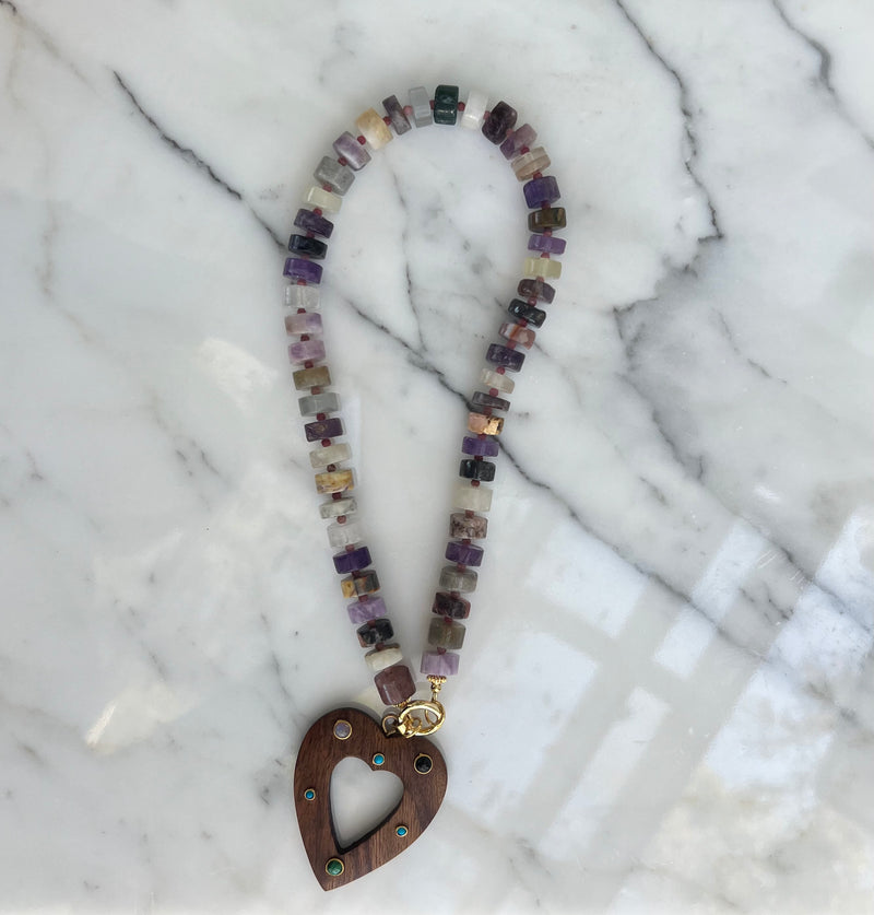 Mixed Semi-Precious Large Tyre Wheels