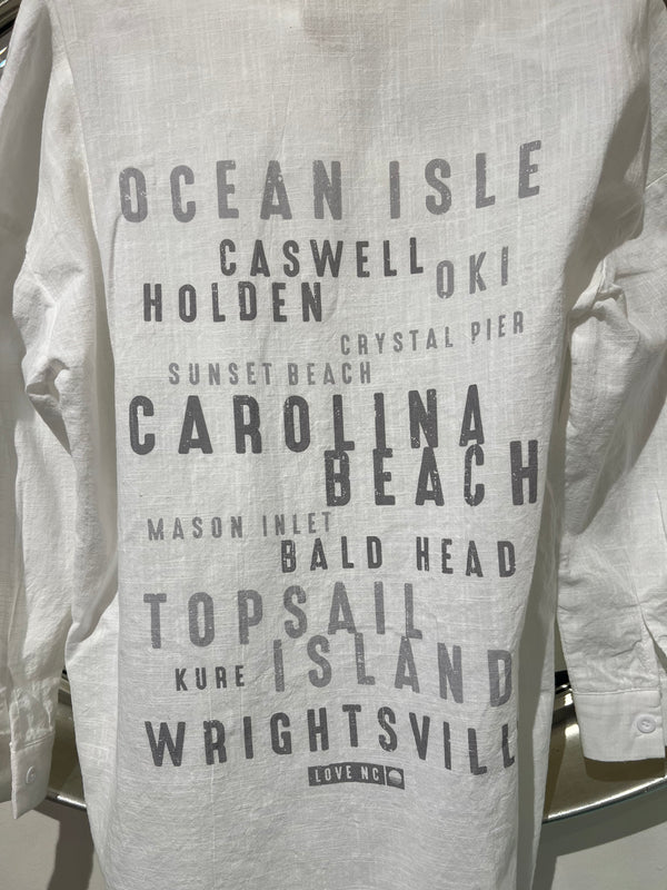 NC Beach Shirt / Coverup