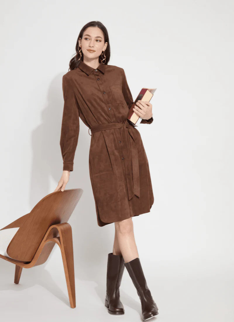 Vegan Suede Schiffer Dress