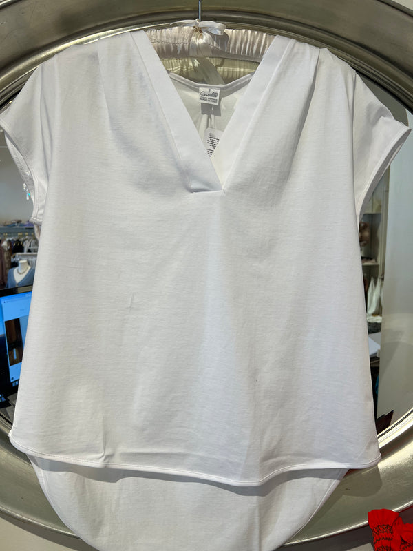 Cotton Jersey V-Neck Tee