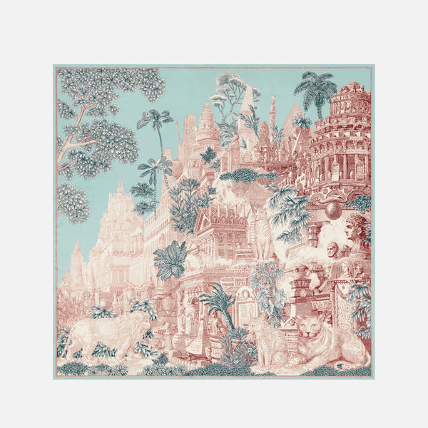 Square 130 Piranesi Scarf