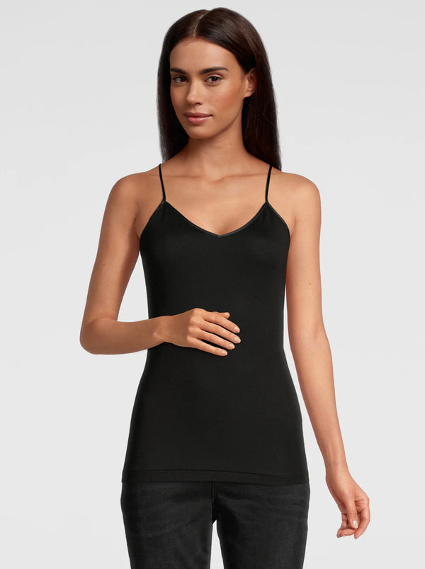 Cotton Spaghetti Top - V neck