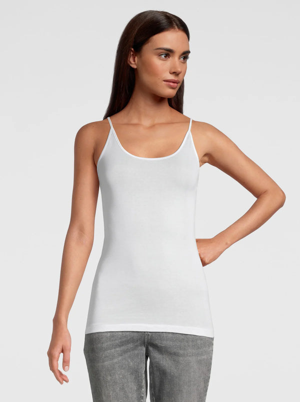 Cotton Scoop Neck Spaghetti Cami