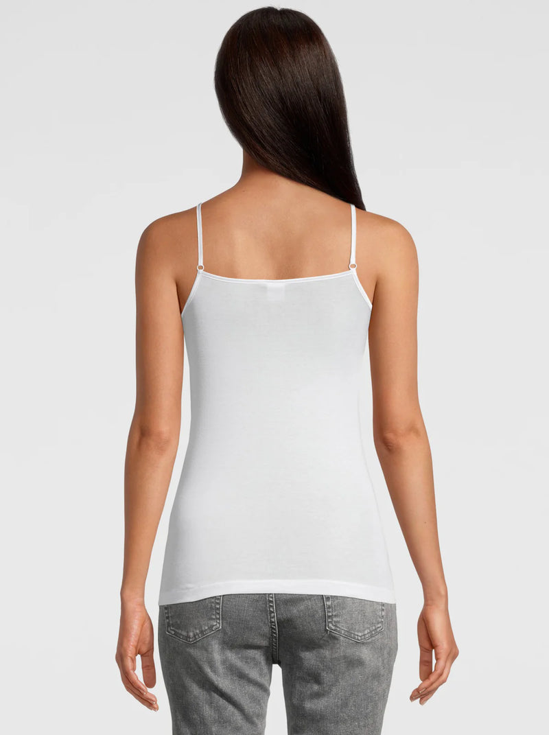 Cotton Scoop Neck Spaghetti Cami
