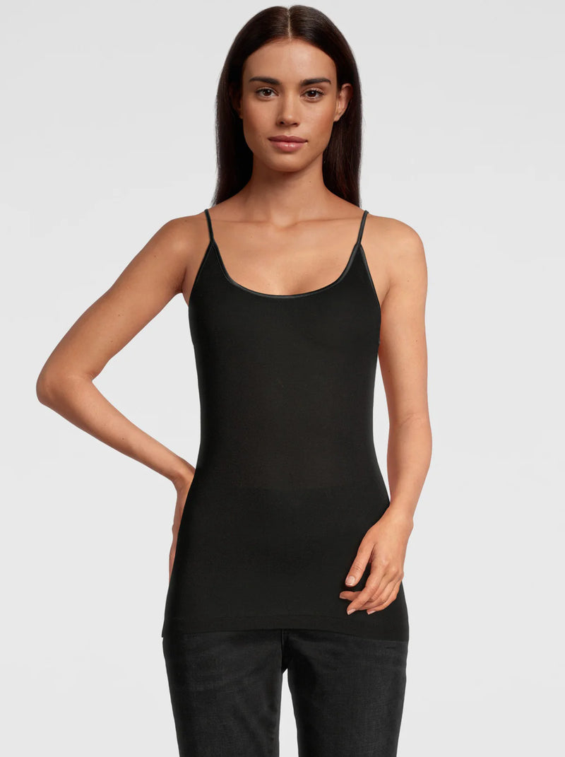 Cotton Scoop Neck Spaghetti Cami