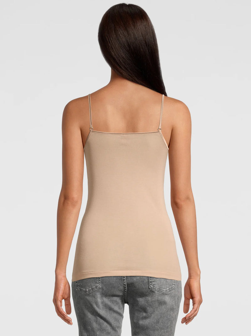 Cotton Scoop Neck Spaghetti Cami