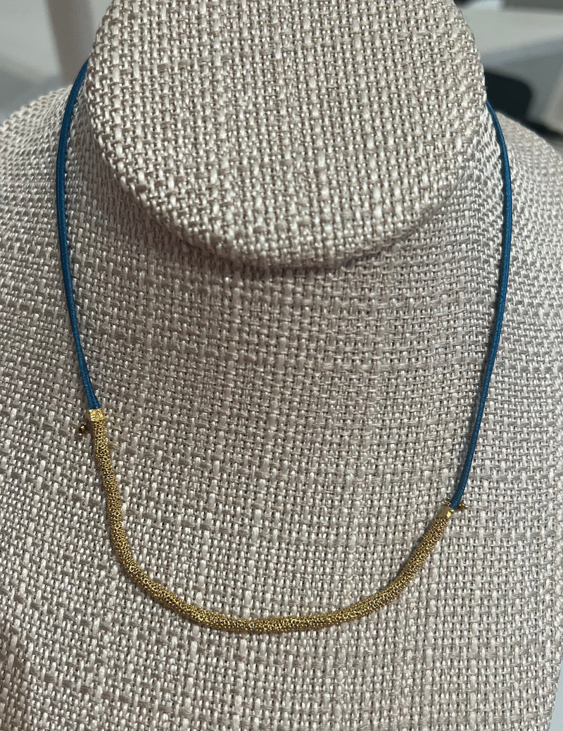Muamara Light Blue Silky Choker