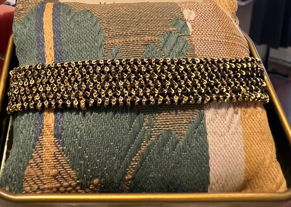 Muamara Textured Bracelet in Satin & Metal