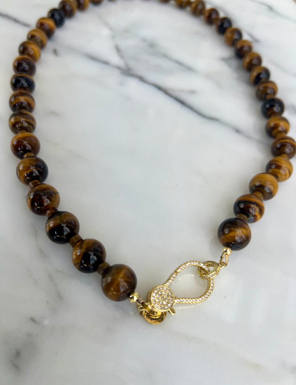 Smooth Yellow Tigers Eye Beads