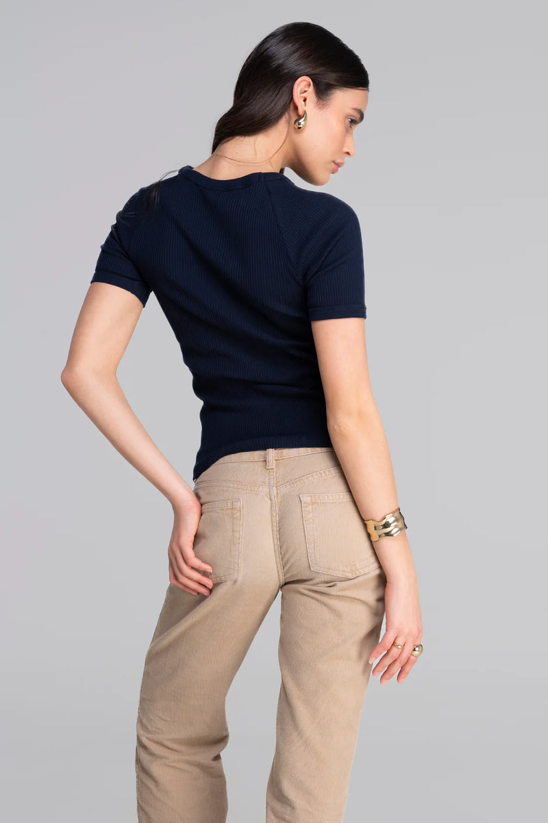 Cotton round neck T-shirt