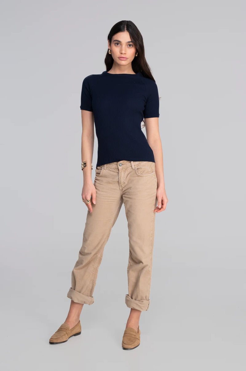 Cotton round neck T-shirt