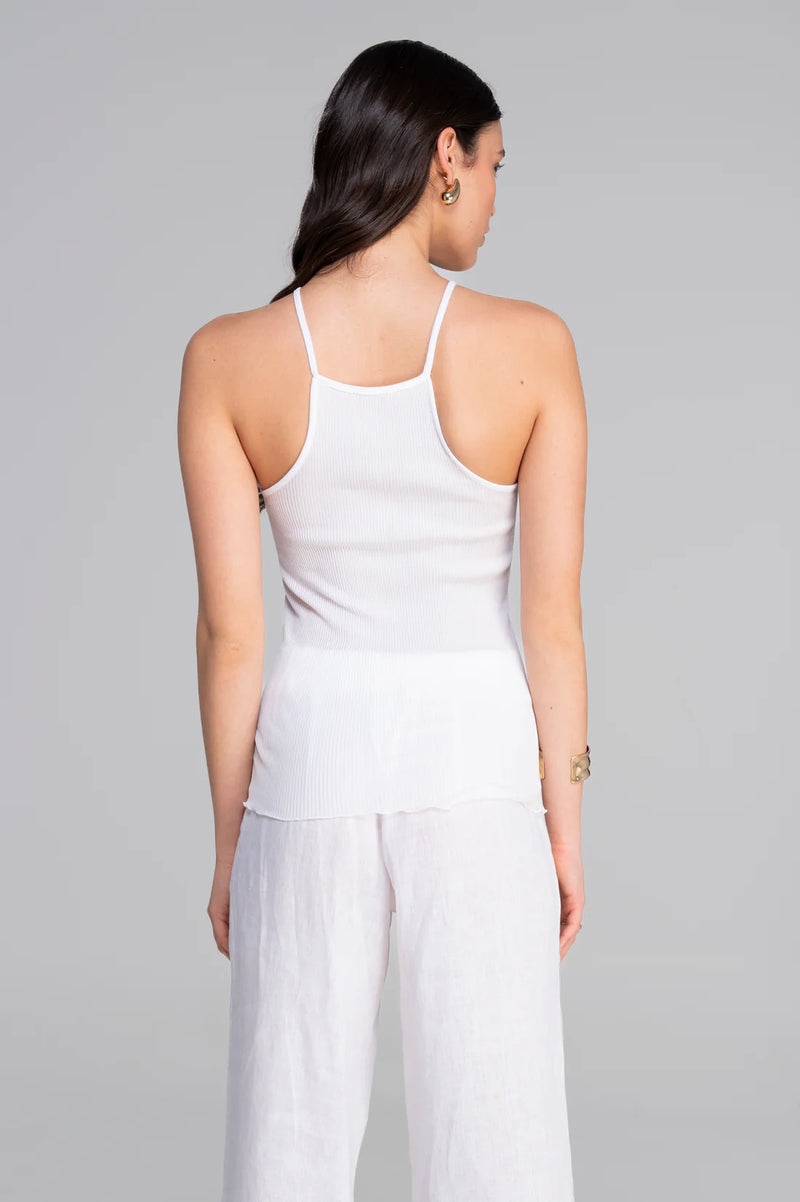 Filoscozia halter neck top with chantilly lace