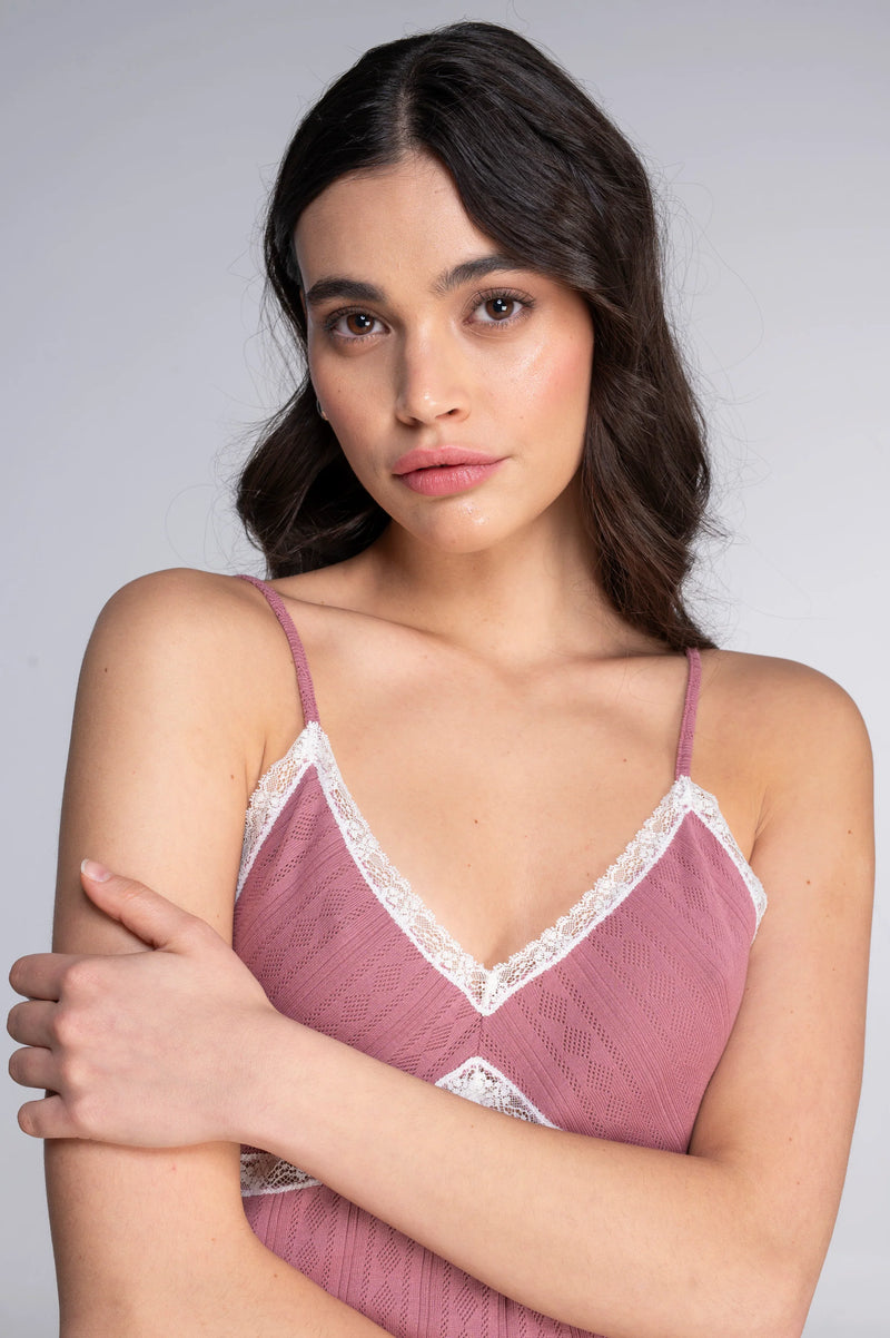 Babydoll in ajourè cotton