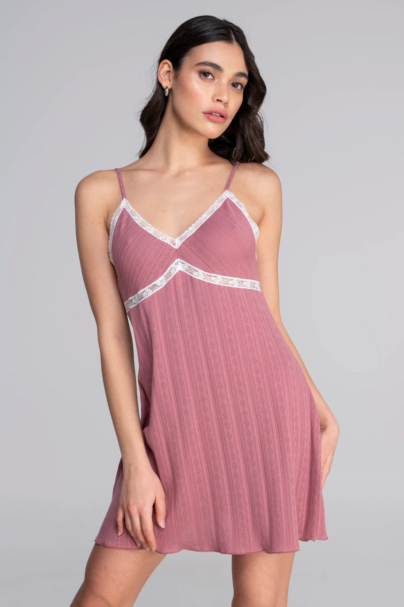 Babydoll in ajourè cotton