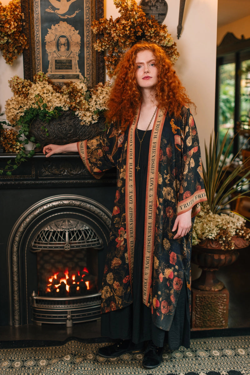 Heart of Gold Opera Duster Kimono