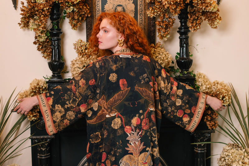 Heart of Gold Opera Duster Kimono
