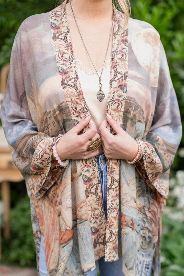 Imaginarium Bamboo Bohemian Kimono Cardigan