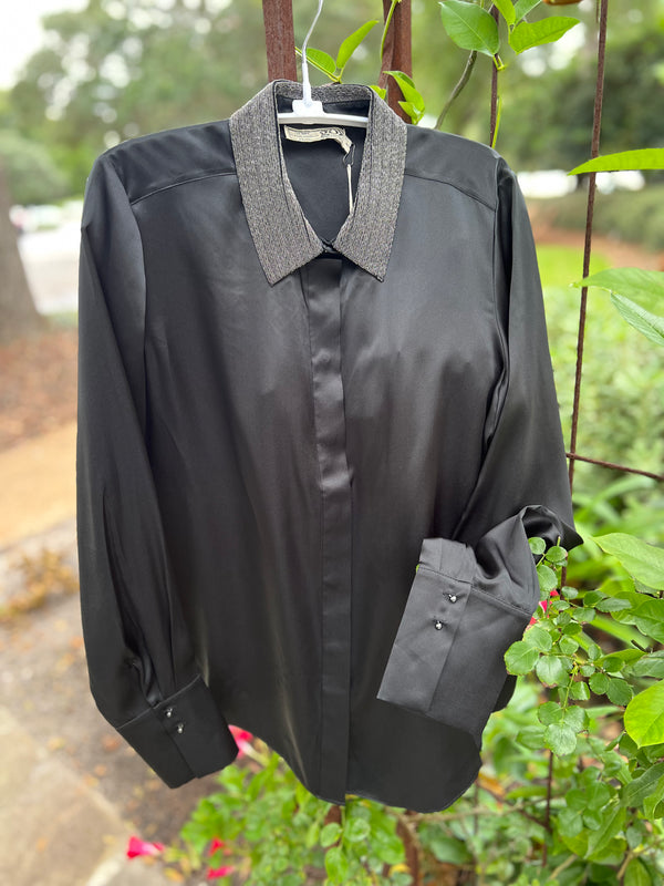 Beaded Collar Blouse