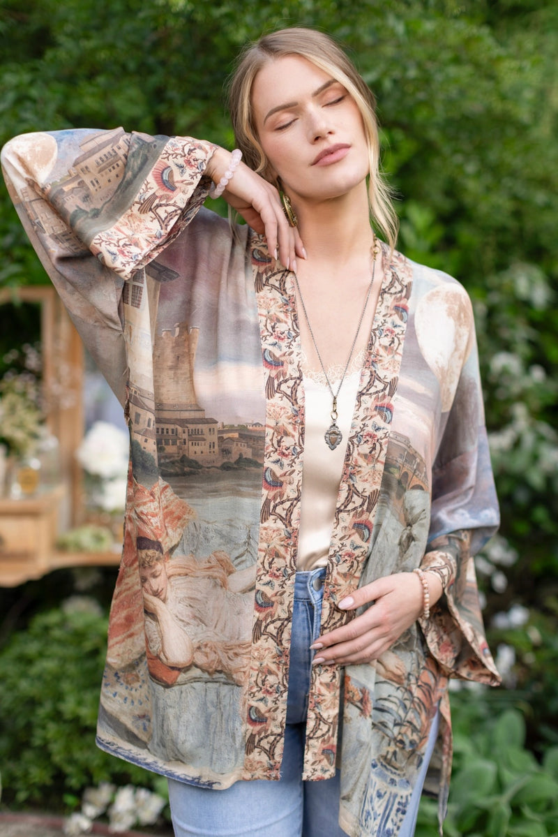 Imaginarium Bamboo Bohemian Kimono Cardigan