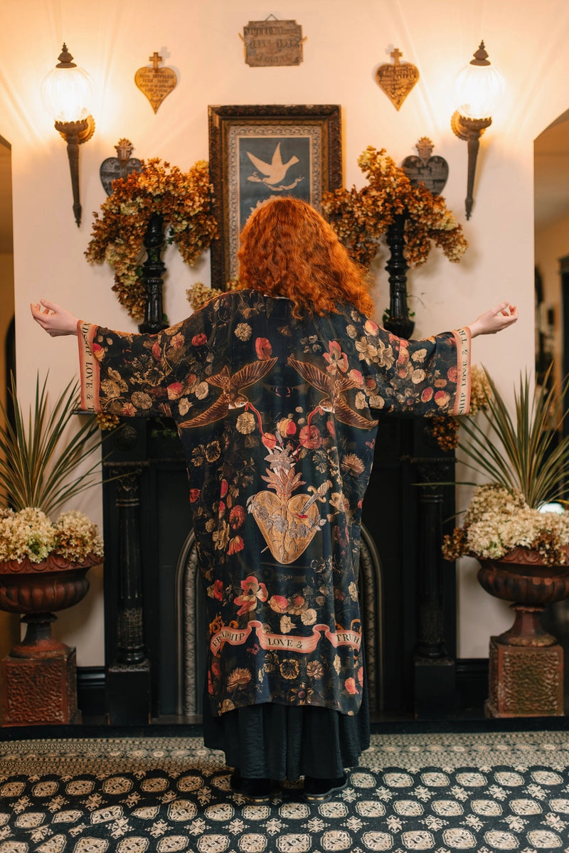 Heart of Gold Opera Duster Kimono