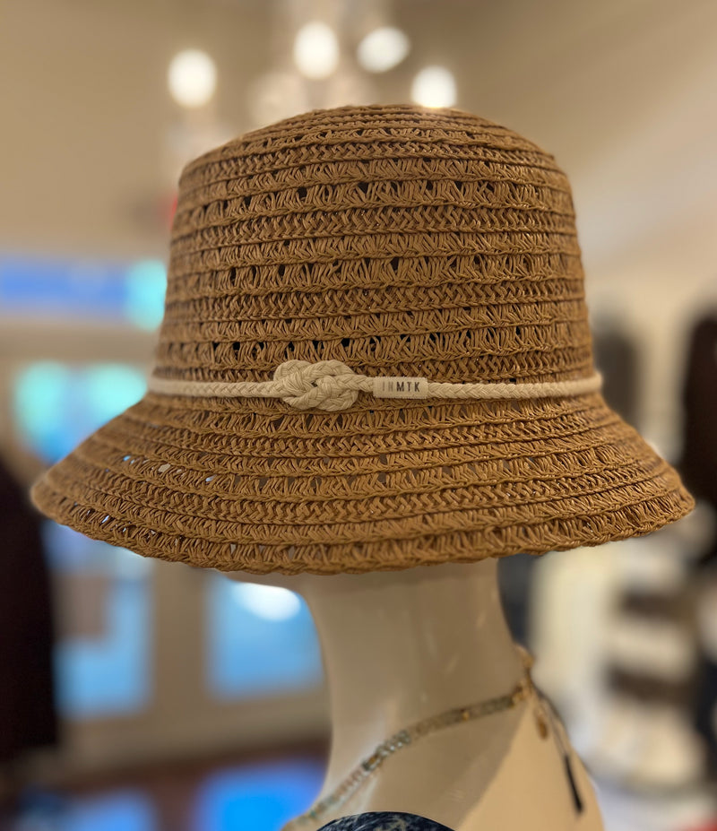 Montauk Daisy Straw Bucket Hat
