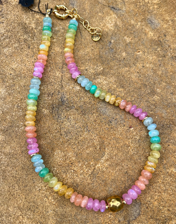 Rainbow Moonstone Necklace