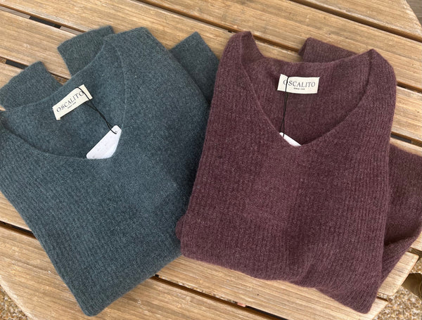V Neck Pullover Sweater