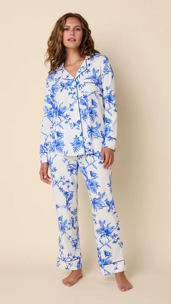 Pima Knit Long Sleeve Pajamas