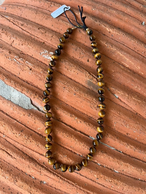 Hand Knotted Tiger Eye Necklace