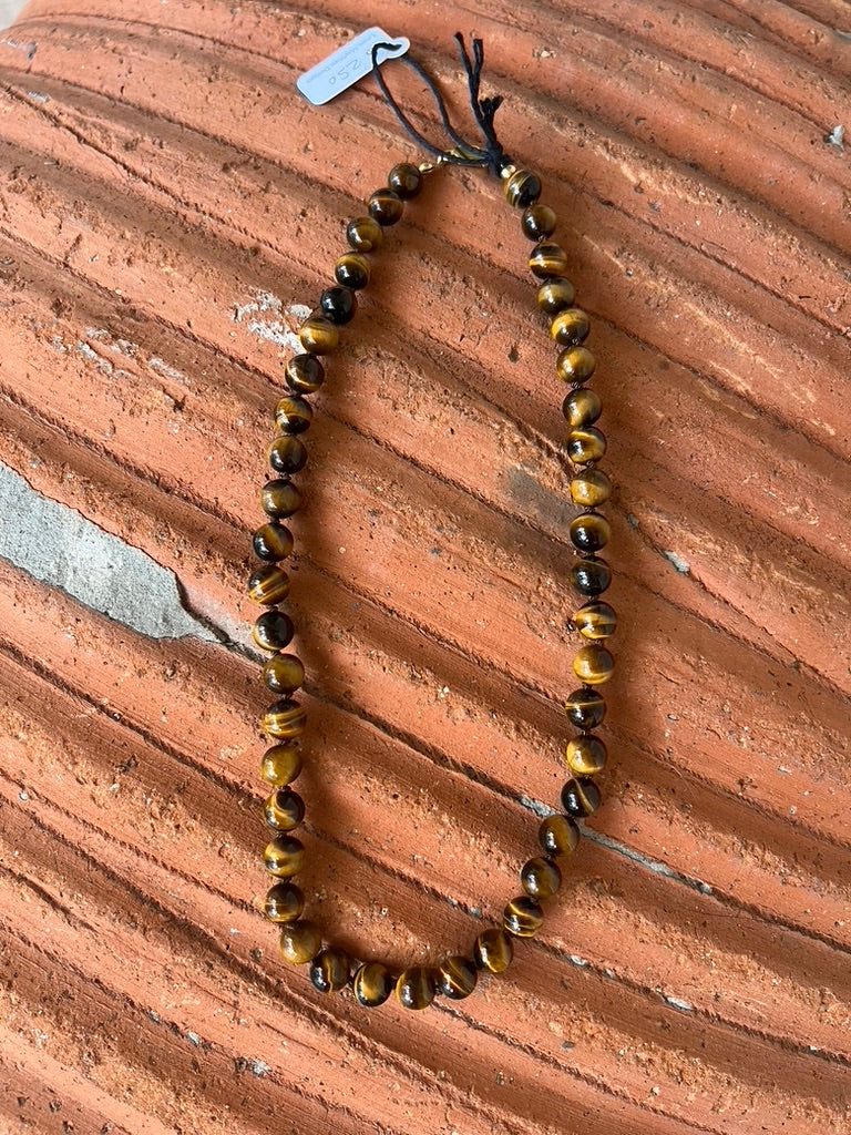 Hand Knotted Tiger Eye Necklace