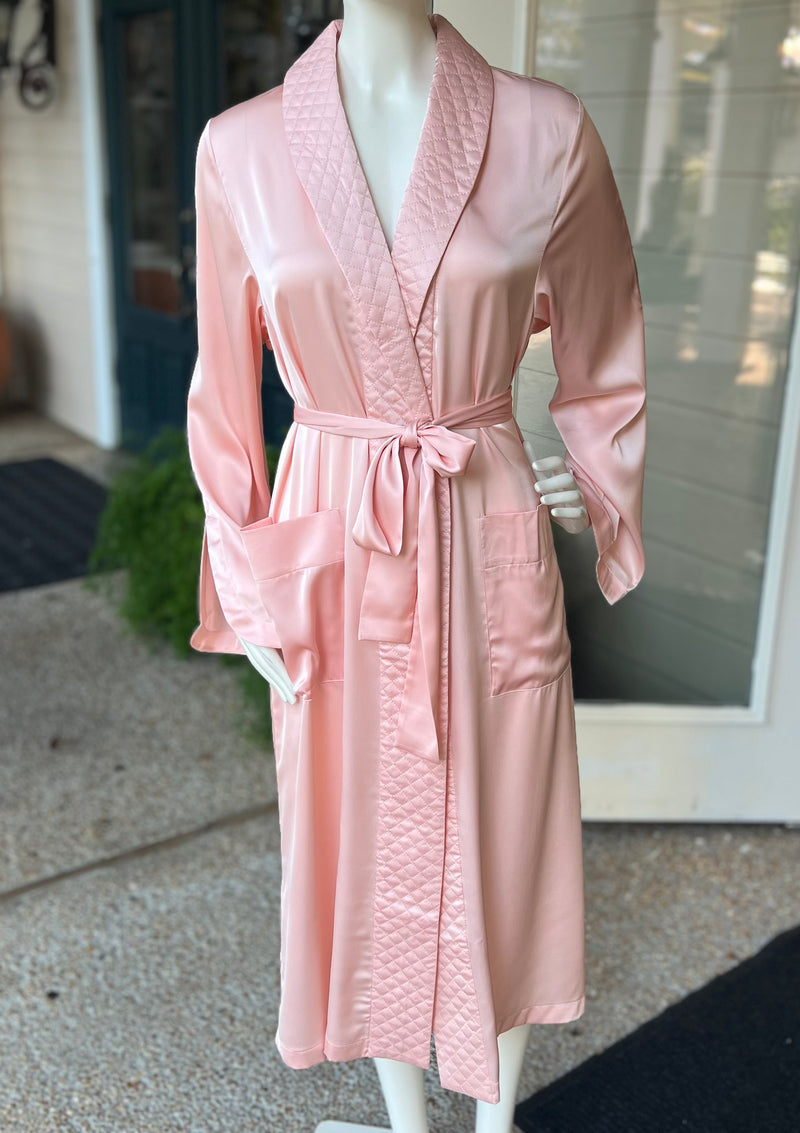 Hollywood Quilted Shawl Collar Robe