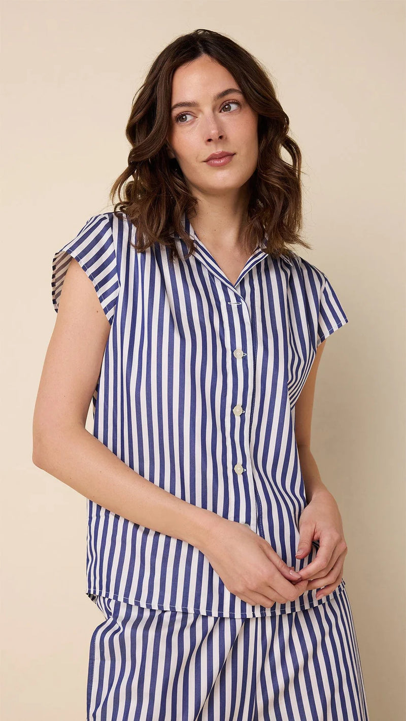 Classic Stripe Luxe Pima Capri