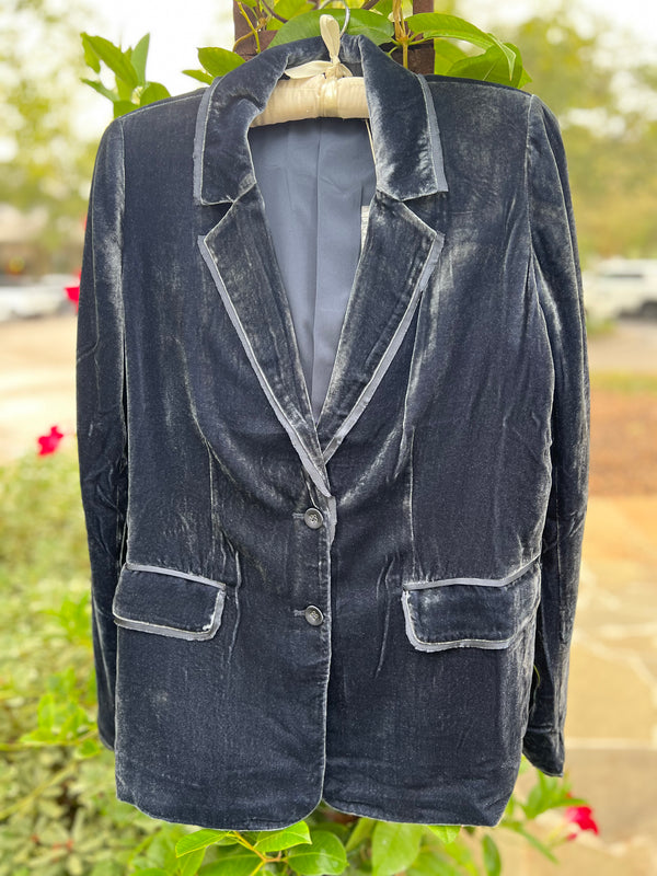 Go Velvet Boyfriend Jacket