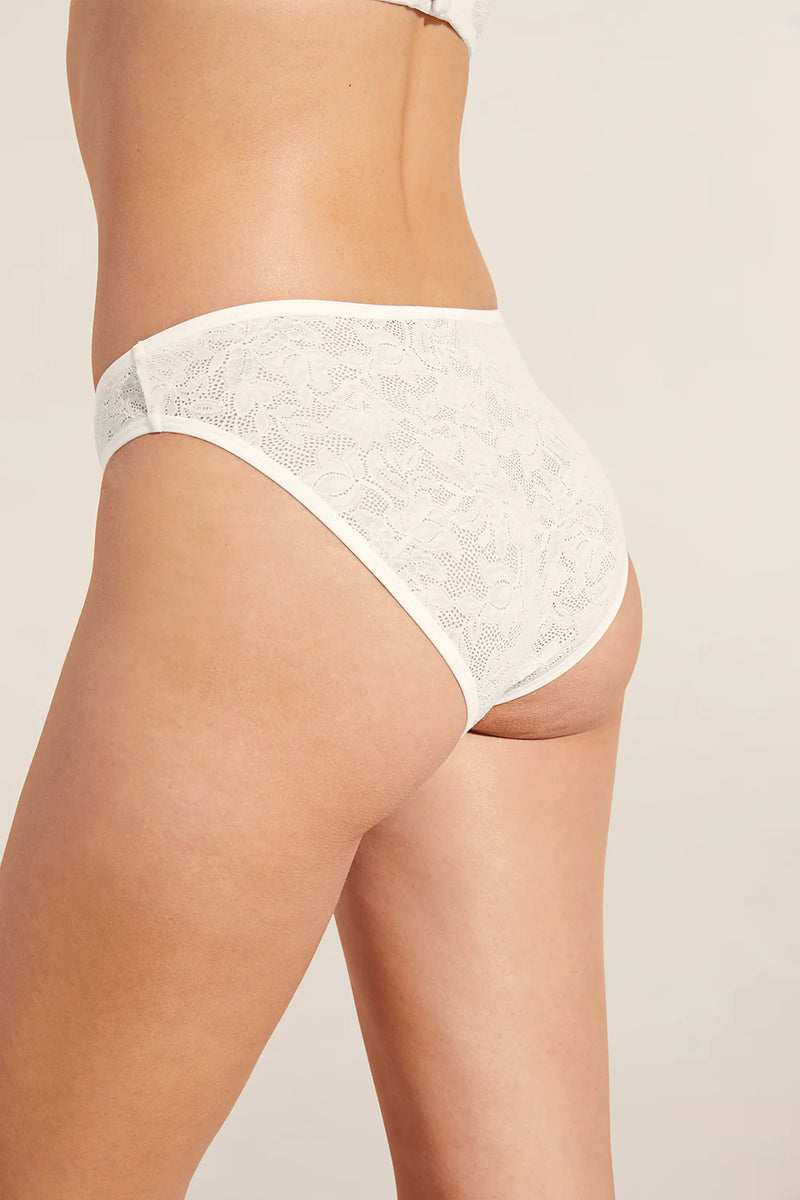 Soft Stretch Recycled Lace High Leg Brief