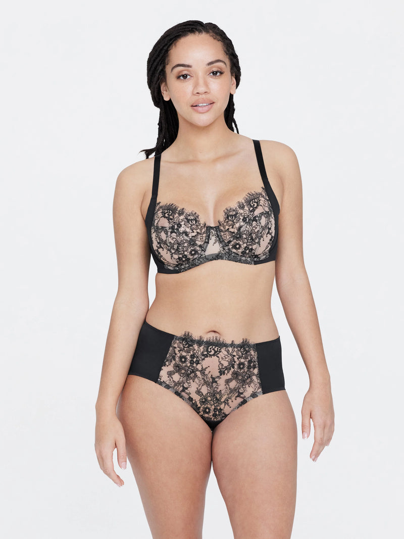 Entice Lace Side Support Balconette Bra
