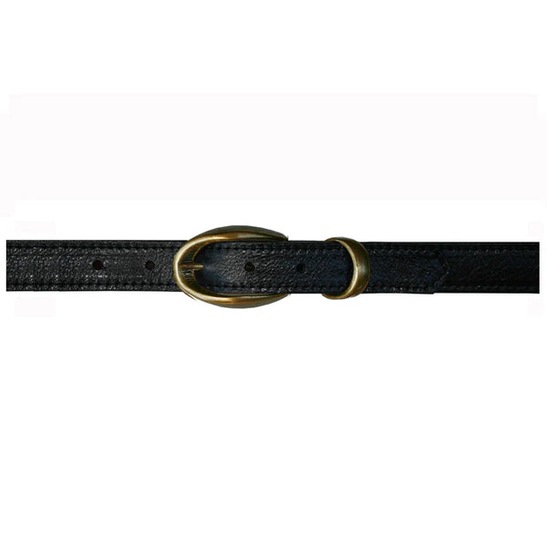 Etched wCast Keeper Black wAntique Brass Buckle