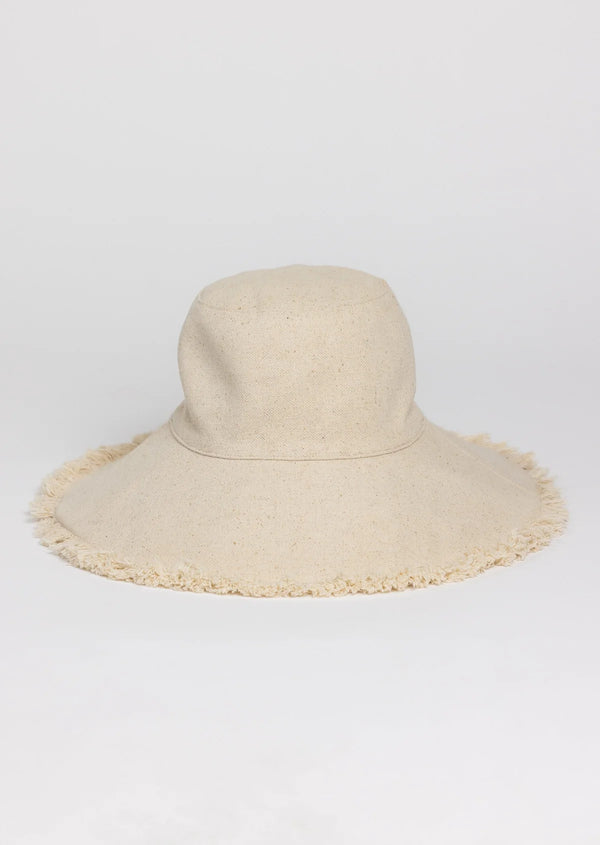 Canvas Packable Sun Hat- Natural