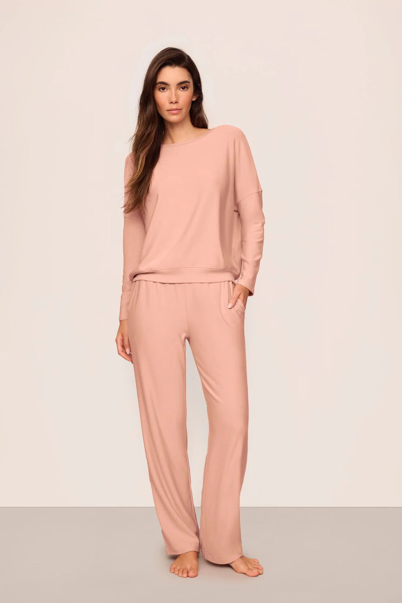 Softest Sweats Straight Leg Pant Velvet Pink