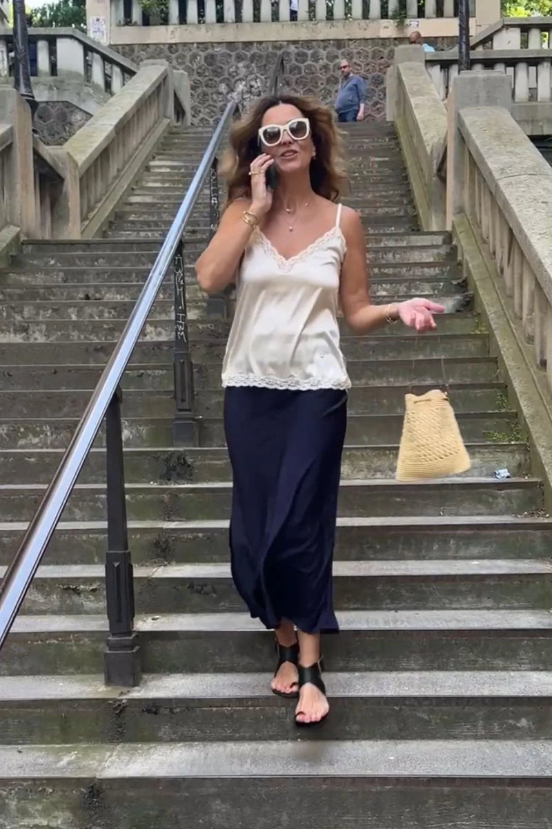 Long skirt Chocolate