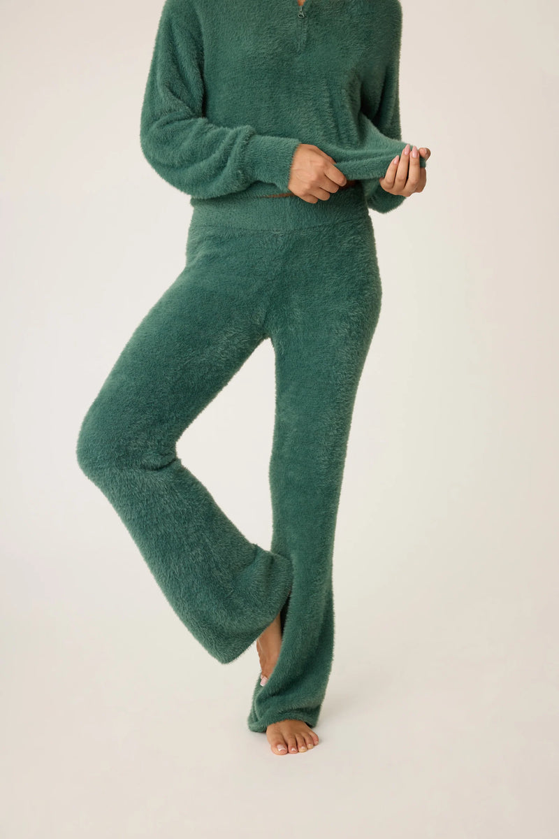 Campfire Cozy Feather Knit Lounge Pant Sage Leaf